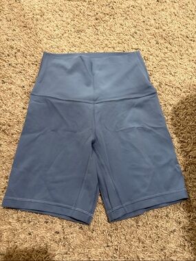 lululemon athletica Slate Blue High-Rise Bike Shorts